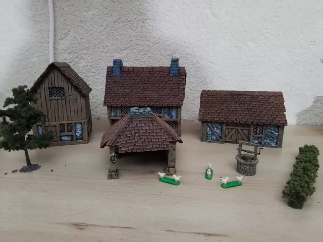 Echelle 1:72.  Scene Maquette Decor Diorama. Ensemble Maison Corps De Ferme