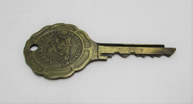 Vintage Caesars Palace Casino Hotel Las Vegas Fantasy Tower Brass Room Key #6915