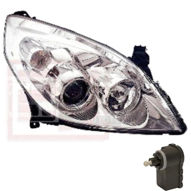Halogen Headlight Right Opel Vectra C Year 06/2005- >> Incl. Motor 1395789