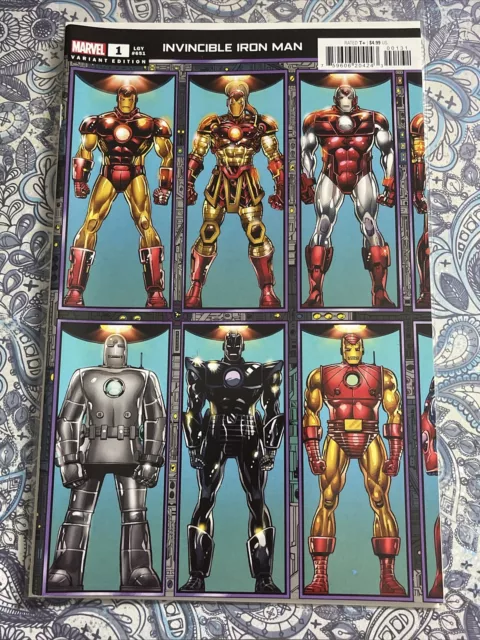 Invincible Iron Man #1 Bob Layton Costume Design Wraparound Variant Cover C 2023