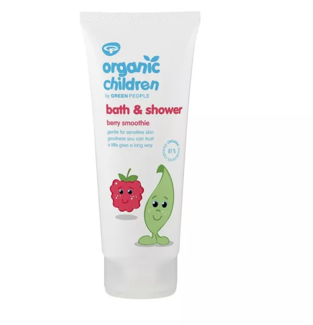 Green People Organique Enfants Baie Smoothie Bain et Douche 200ml