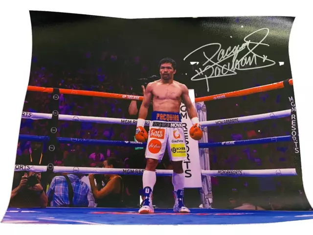 Manny Pac-Man Pacquiao Autographed Signed 11 x 14 Photo Picture Team Pacquiao Manny Pac-Man Pacquiao Autographed Signed 11 x 14 Photo Picture Team Pacquiao