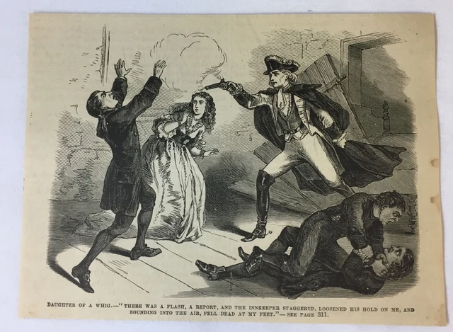 1877 Rivista Incisione ~ Figlia Of A Whig