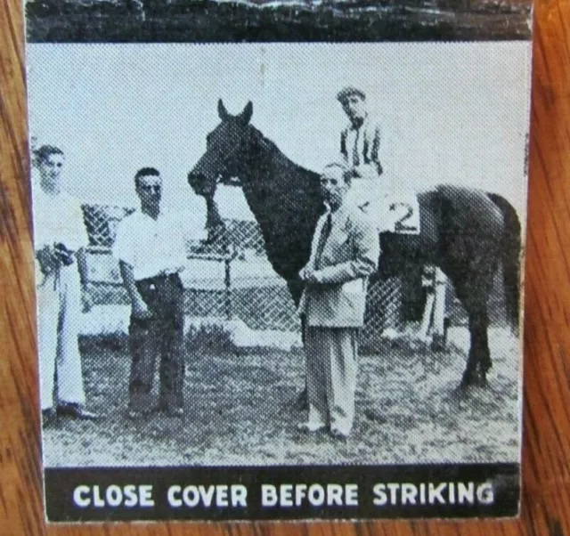Horse Racing Sports Matchbook Matchcover: Blue Bonnets (Montreal, Quebec) -E13