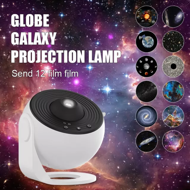 12in1 Planetarium Projector Galaxy Starry Sky Night Light Rotating Star LED Lamp