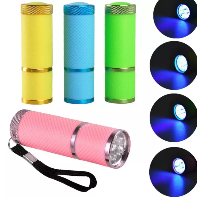 LED UV Gel Curing Lamp Light Portable Dryer Fast Cure Nail Flashlight Torch Mini