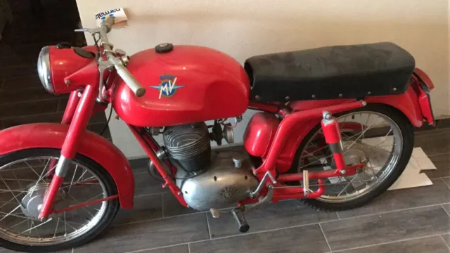 Moto Mv Agusta 125  Corsa Restaurata 1958 Documenti Da Passaggio 4 Tempi D'epoca