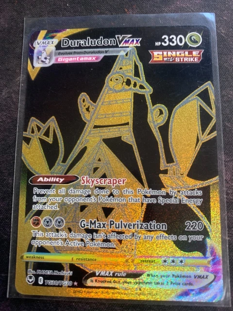 Carte Pokémon - Duraludon VMAX GOLD TG30/TG30 - Tempête Argentée - [EN] NEUF