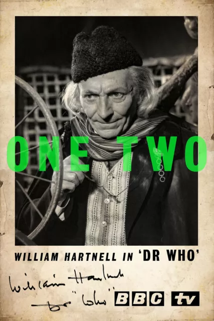 WILLIAM HARTNELL DOCTOR WHO SIGNED AUTOGRAPH PHOTO 7½ x 5 inches PRE-PRINTED