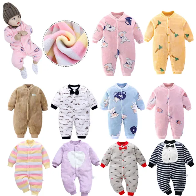 Cozy And Adorable Long Sleeve Baby Clothes Outfit Newborn Infant Jumpsuit In
