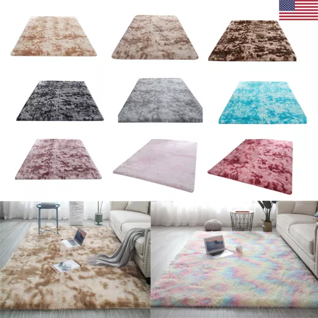 Luxury Fluffy Rug Non-Slip Ultra Soft Shag Carpet Bedroom Living Room Area Rugs