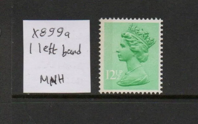 Machin - MNH/UM - 12 1/2p light emerald - SG X899a (one left phosphor band)