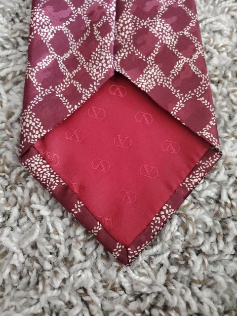 Pre-Owned VALENTIN 100% Woven Silk Men's Necktie 2
