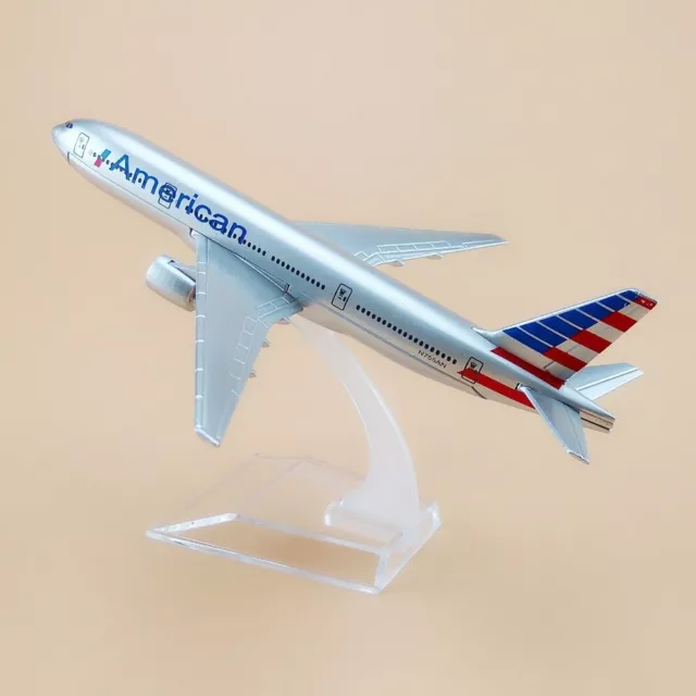 16cm American Airlines Boeing 777 Aircraft Plane Model Gifts Diecast Alloy Metal