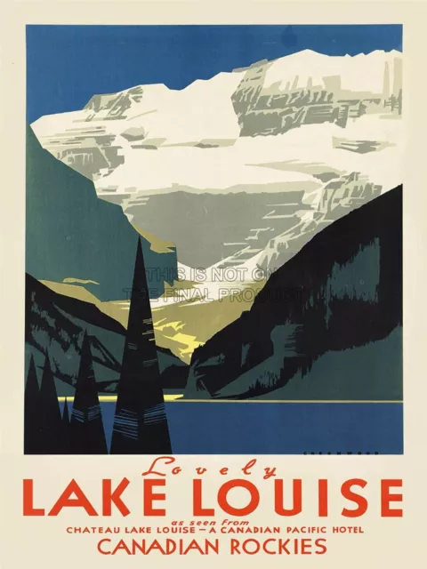 87133 TRAVEL TOURISM LOVELY LAKE LOUISE CANADA 18x24 Wall Print Poster Plakat