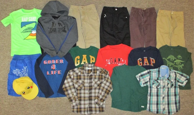 Boys Clothes Bundle. Age 8-9 Years. Trousers Shirts, Long Sleeve Tops. Next, Gap