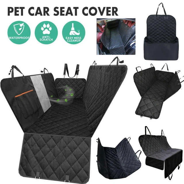 Waterproof Car Rear Back Seat Cover Pet Dog Protector Hammock Mat Grey/Black UK