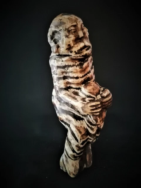 85# Antique Naga Maternity Figure Made On Fossil - Himalaya