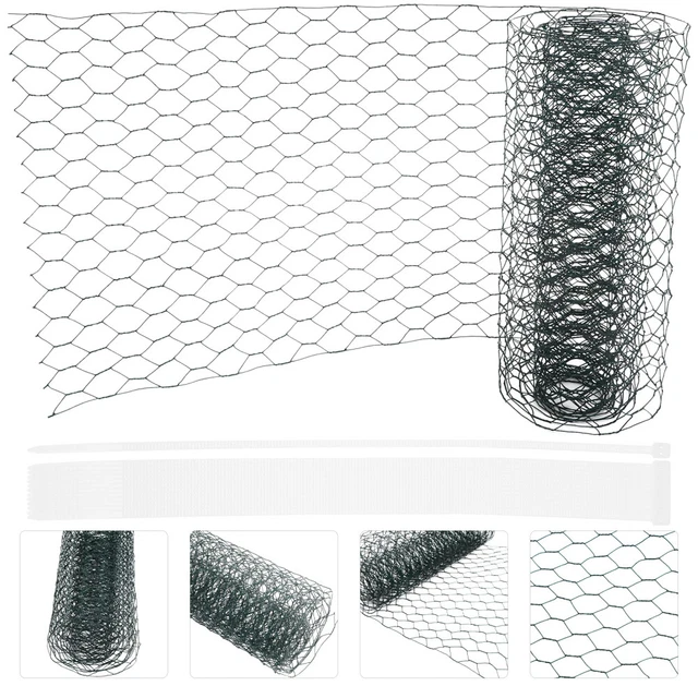 2 Rolls Green Chicken Wire Chicken Wire Netting for Floral Arrangements Garden