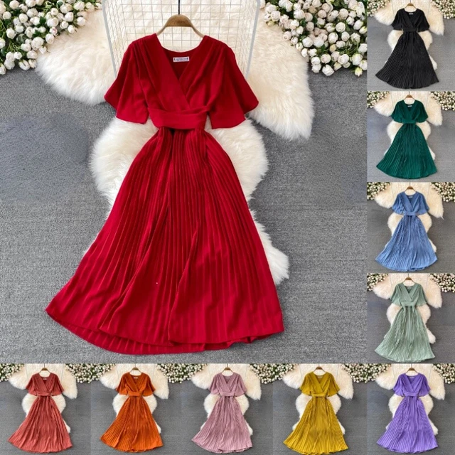 Robe Qipao En Velours Peluche - Style Rétro Trapèze Slim - Manches Longues - Neuf Avec étiquettes - Taille Petit