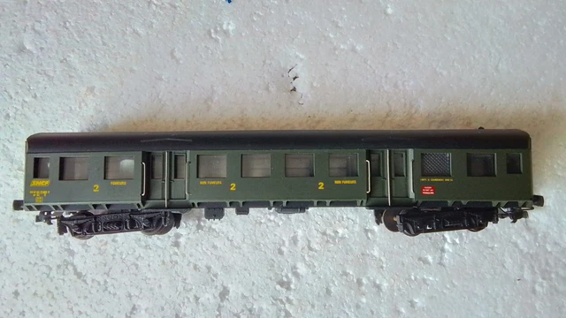 Voitures de voyageurs verts pour modélisme ferroviaire à l'échelle HO 1945-1969
