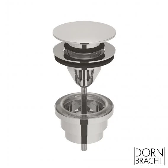Residuos de cuenco Dornbracht con sujeción de empuje 1 1⁄4" - cromo pulido 10125970-00