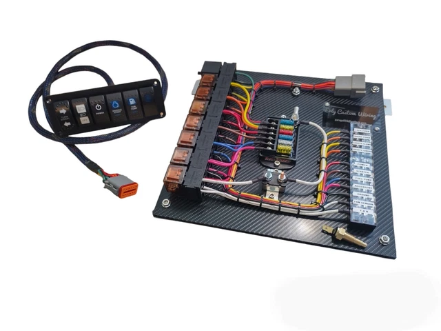 Chelhead Kit De Panneau D'interrupteur 8 Vitesses 12 V/24 V : Boîte De Commutation Marche