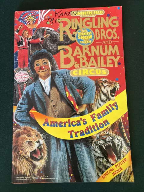 Vintage Ringling Bros Barnum Bailey Circus Program Souvenir St