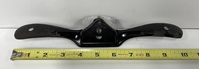 Vintage STANLEY No. 51 Spokeshave Flat Bottom Sole Woodworking
