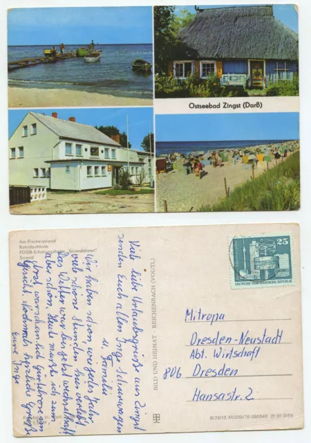 23273 - Ostseebad Zingst - Darß - Ansichtskarte, gelaufen