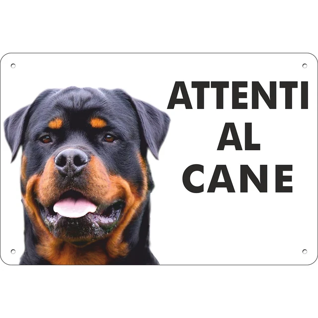 Panneau Attention au chien - Je monte la garde