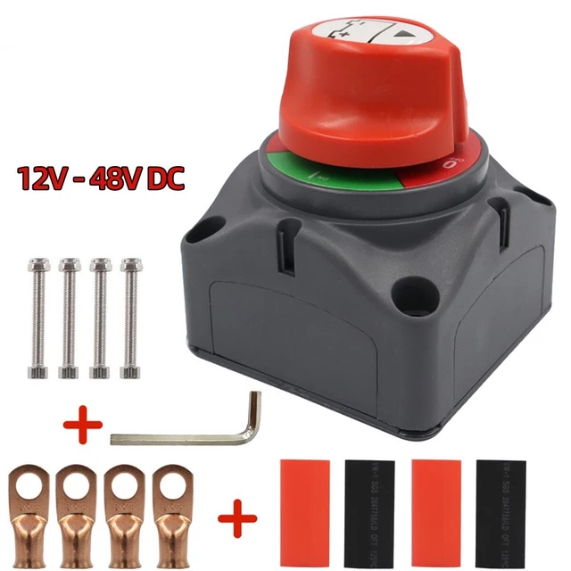BATTERY ISOLATOR ROTARY Switch Disconnect Selector Cut Off Marine Boat