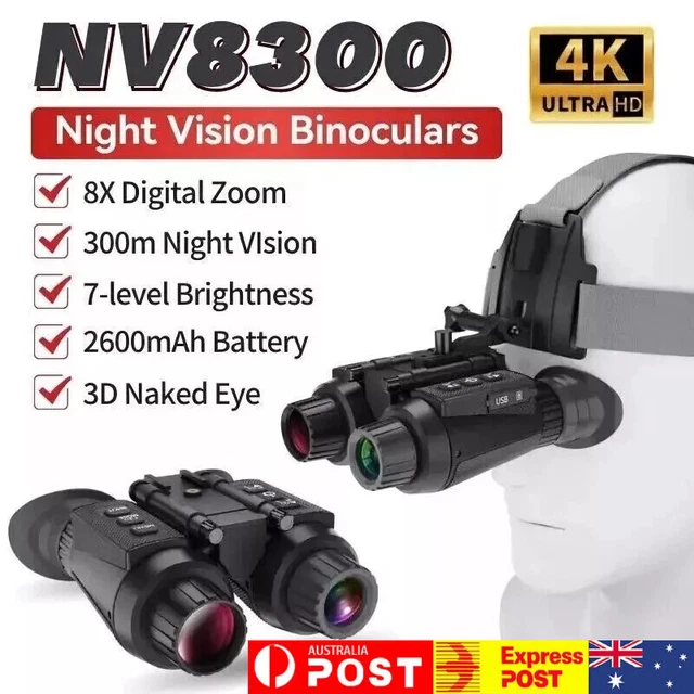 850NM IR NIGHT Vision 3D Binoculars Hunting Goggle Digital Infrared ...
