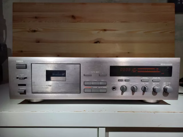 Yamaha KX 360 Kassettendeck Tapedeck silber inkl.1 Jahr Garantie Zustand : Gut