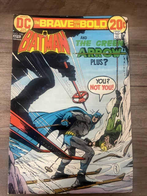 Batman Comic Brave and the Bold #106-Green Arrow-Jim Aparo Cover Art