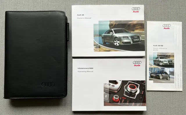 Audi A8 (2005 - 2009) Owners Manual - Handbook Wallet Pack 2006 Print