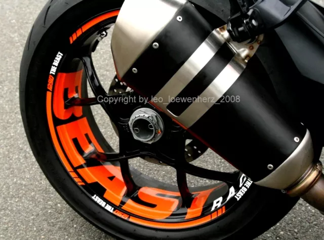 Pegatina Etiqueta Engomada de la Llanta KTM Superduke SD 1290 R Sdr Gt