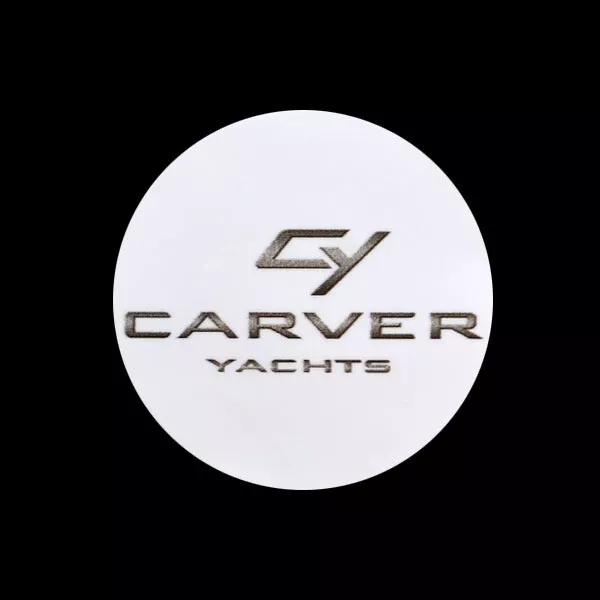 Carver Yachts Boat Steering Wheel Decal 8117404 | Gray Gradient Vinyl