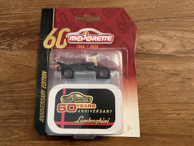 Majorette 60 Jahre 2024 Anniversary Edition 1:64 Lamborghini Countach mit Dose