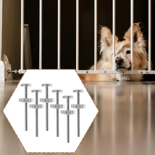 4 Pcs Barrière Sécurité Enfant M10 Tige Filetée - Vis Tendeur Pour Barrière Bébé Escalier Et Animaux, Extension Kit Blanc