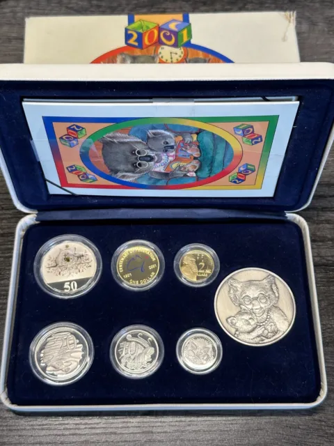 Australia 2001 Federation Royal Australian Mint Proof Baby Coin Set Koala