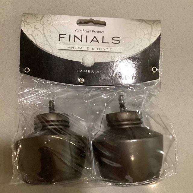 Cambria Premier Finials Antique Bronze Lantern 2 Finials Brand New