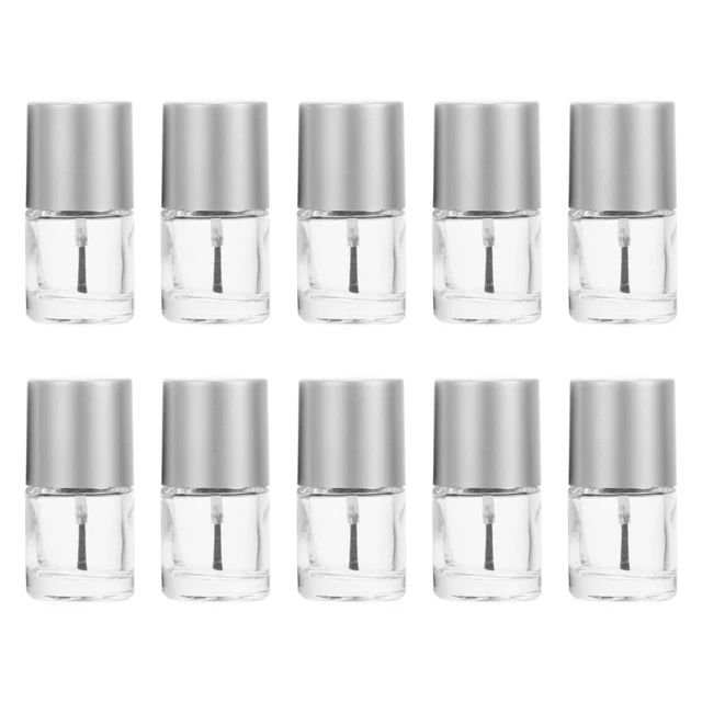 10 Bottigliette Vuote In Vetro Da 15 Ml Con Tappo E Pennello – Ideali Per Oli O Prodotti Liquidi