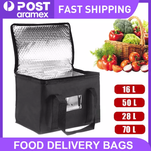 Large Food Delivery Insulated Bags Pizza Takeaway Thermal Warm Cold Bag Ruck Hot