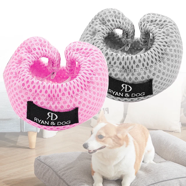 Adjustable Mesh Dog Muzzle Anti-Biting Barking Nylon Muzzle for French Bulldog