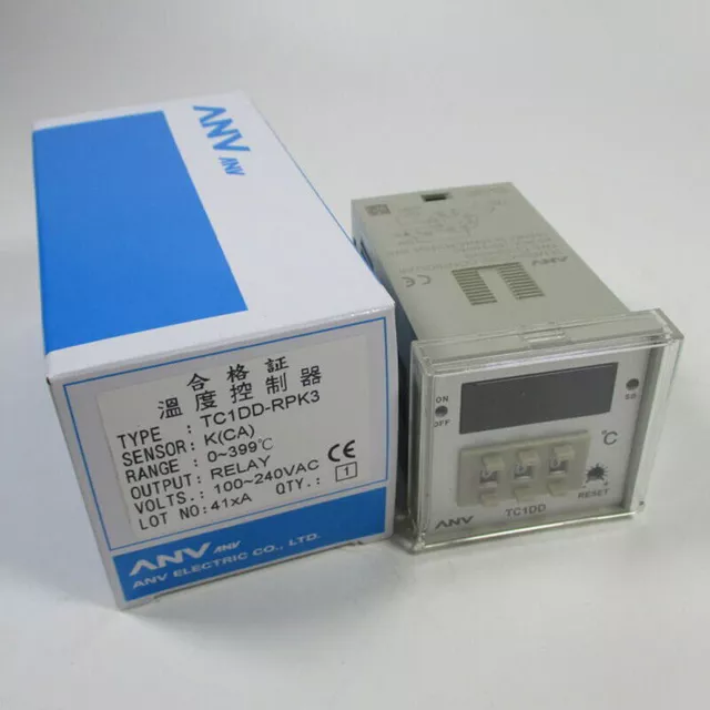 1PCS NEW For ANV TC1DD-RPK3 Temperature Controller 0-399 100-240VAC