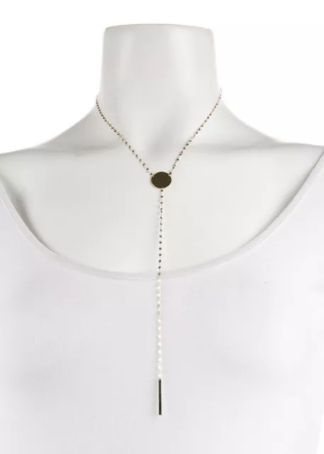 Lana Jewelry Lariat “coin” Necklace 14k  $975