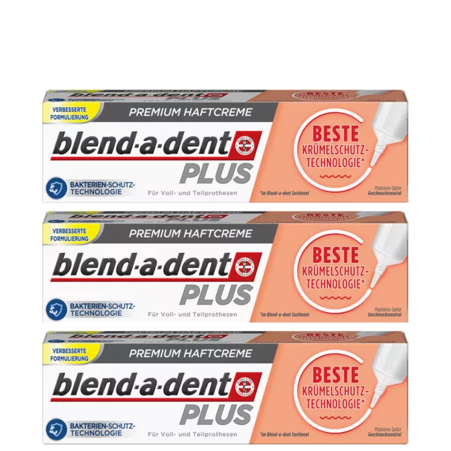 Blend A Dent Super Zahnersatz Krümelschutz Chaque 40g 3er Pack