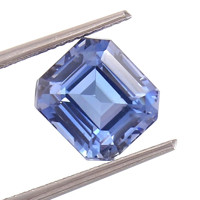 AAA sans Défaut Naturel Kashmiri Saphir Bleu Desseré Radiant Coupe Gemme 5.85 CT