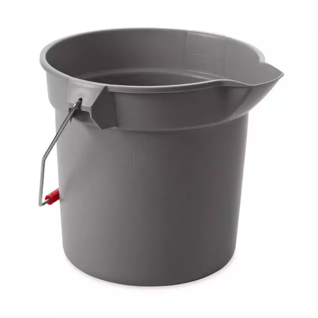 RUBBERMAID COMMERCIAL PRODUCTS FG296300GRAY Bucket,2 1/2 gal,Gray 4W246